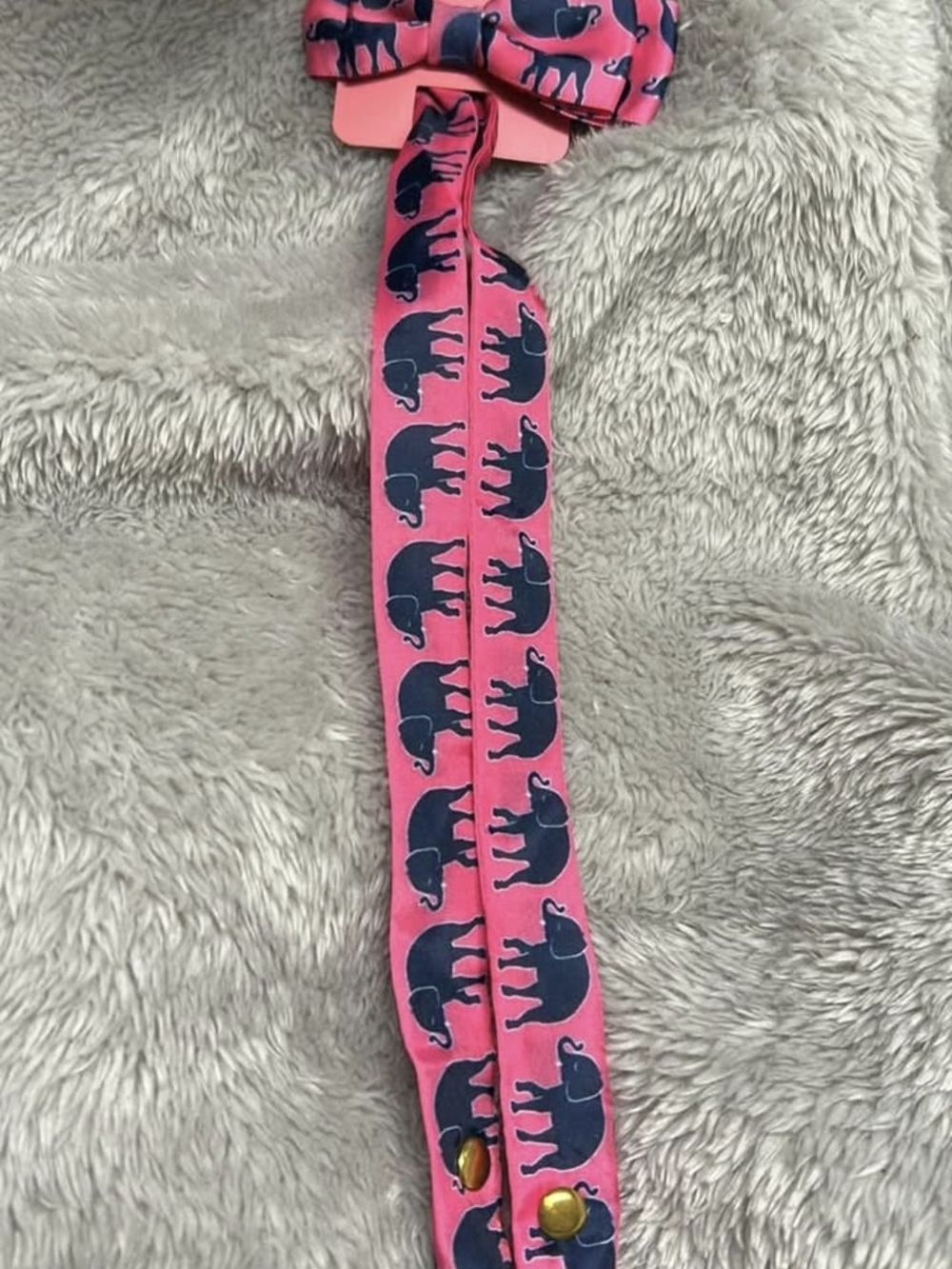 Elephant-Print Pink Sunglass/eyeglasses Strap